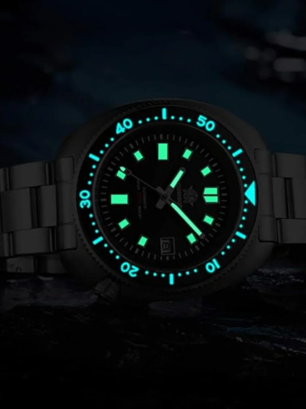 ADDIESDIVE Automatic Watch Diver 200 M Mens Watch Luminescent Mechanical NH35A